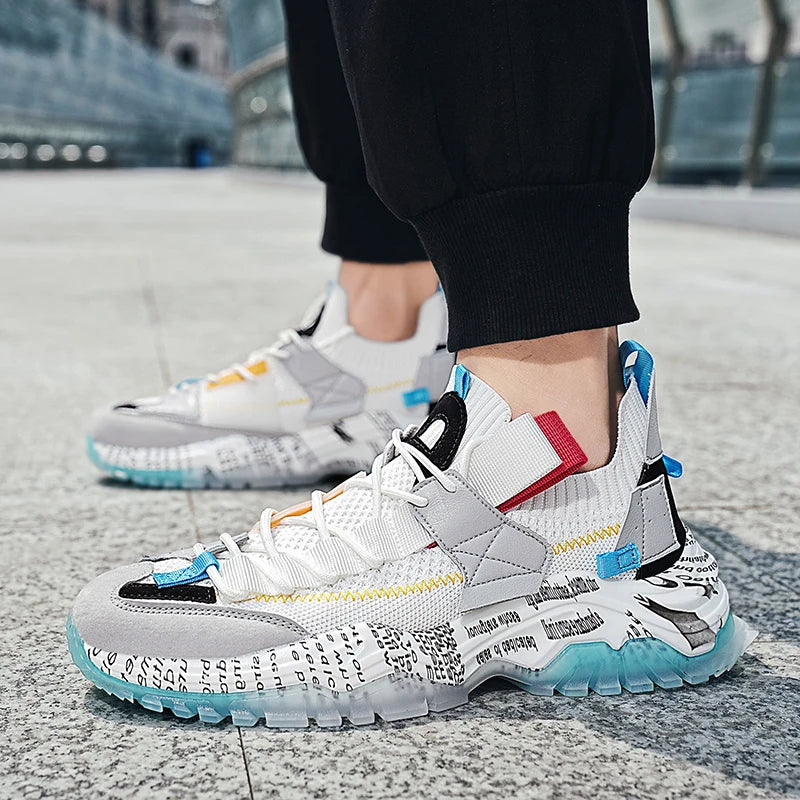 Macky | Χρωματιστά Αστικά Tennis για άνδρες με χοντρή σόλα