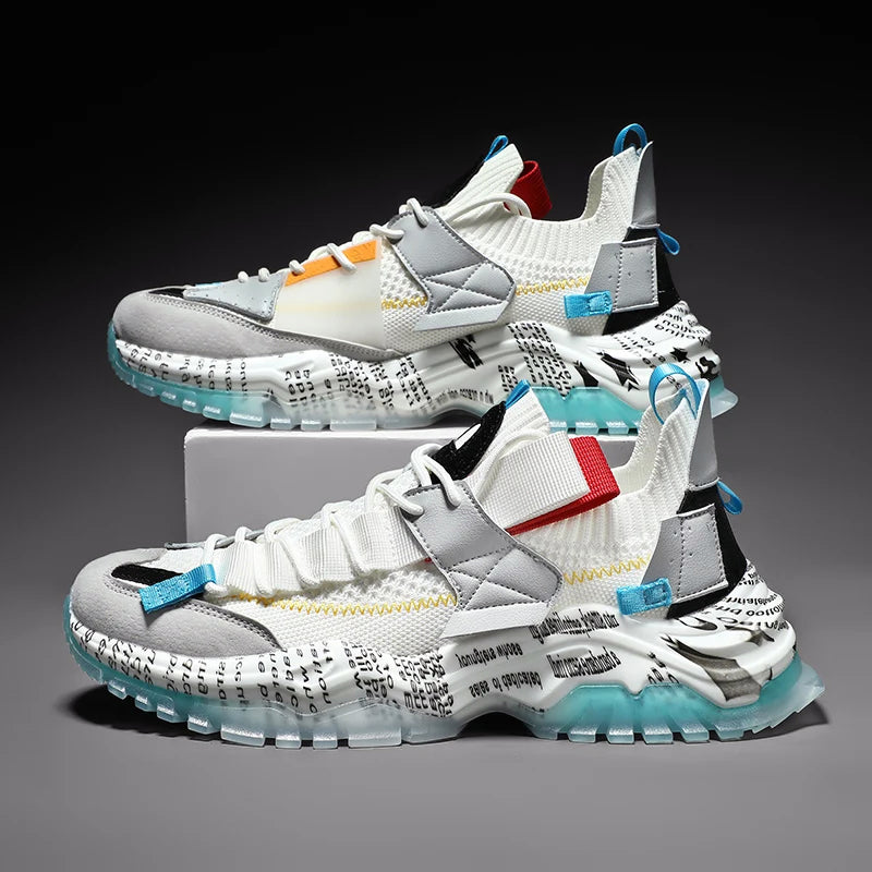 Macky | Χρωματιστά Αστικά Tennis για άνδρες με χοντρή σόλα