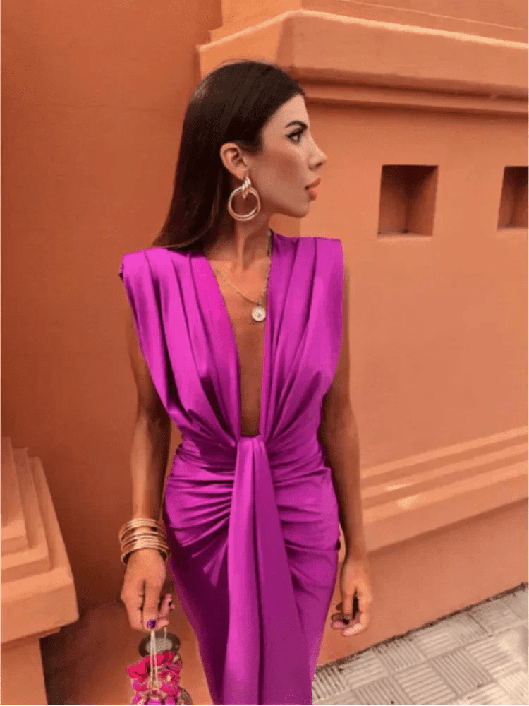 Κορδελία | Κομψό Drapé Φόρεμα