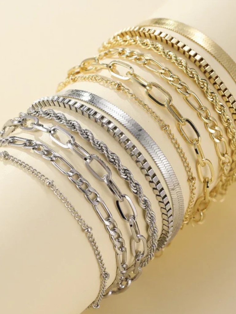 Φιόρα | Σετ Αλυσίδας Βραχιόλια