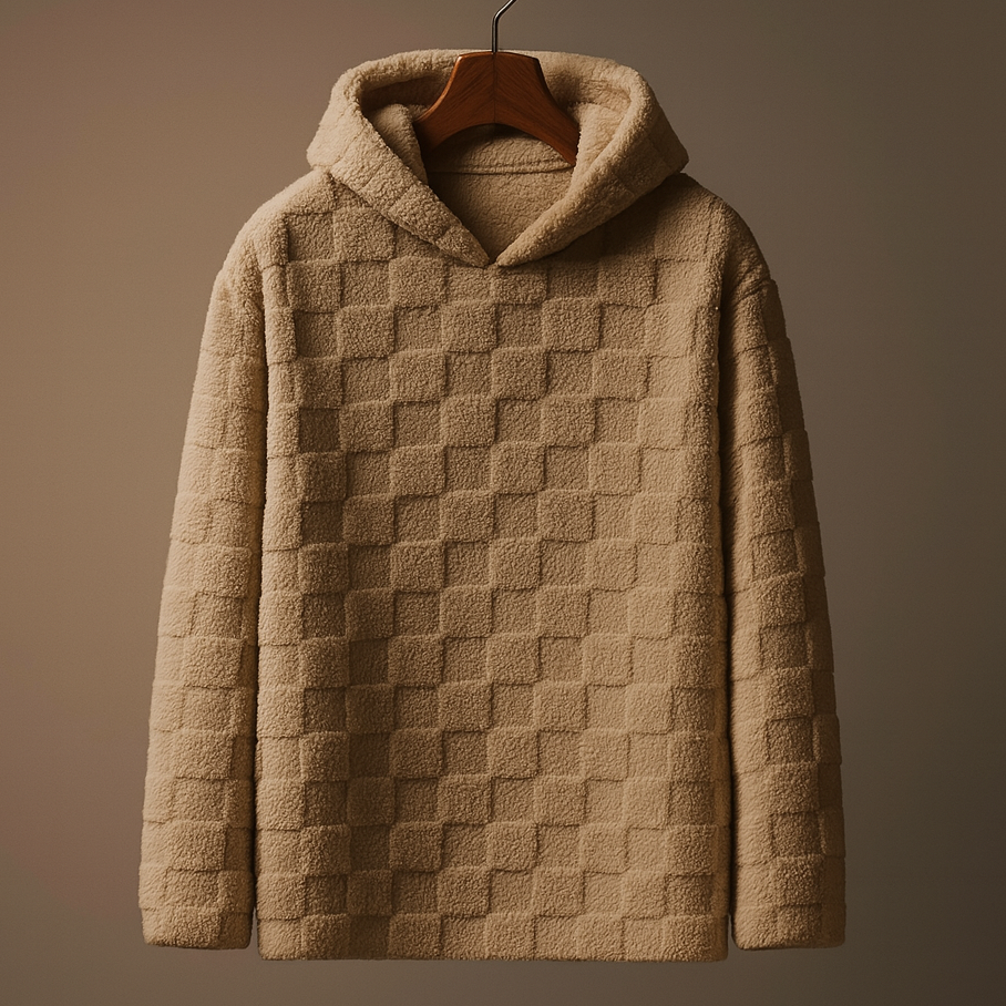 Huxley | Φούτερ με κουκούλα με καρό σχέδιο