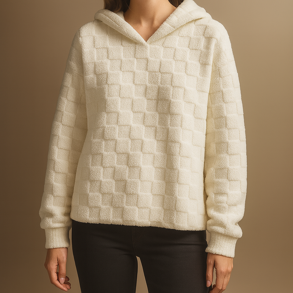 Huxley | Φούτερ με κουκούλα με καρό σχέδιο