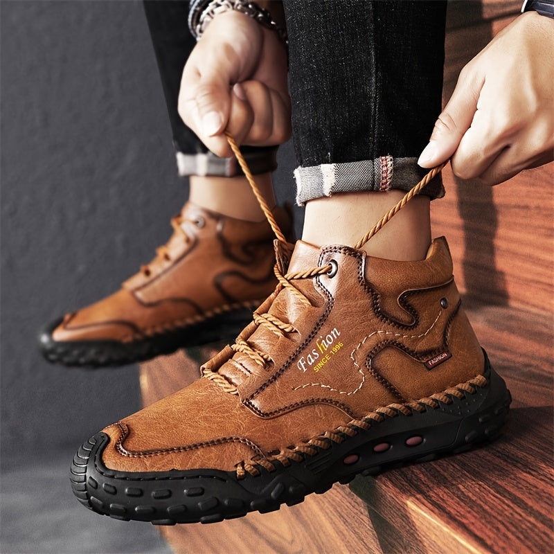 Kolman | Άνετα δερμάτινα μποτάκια με αντιολισθητική σόλα