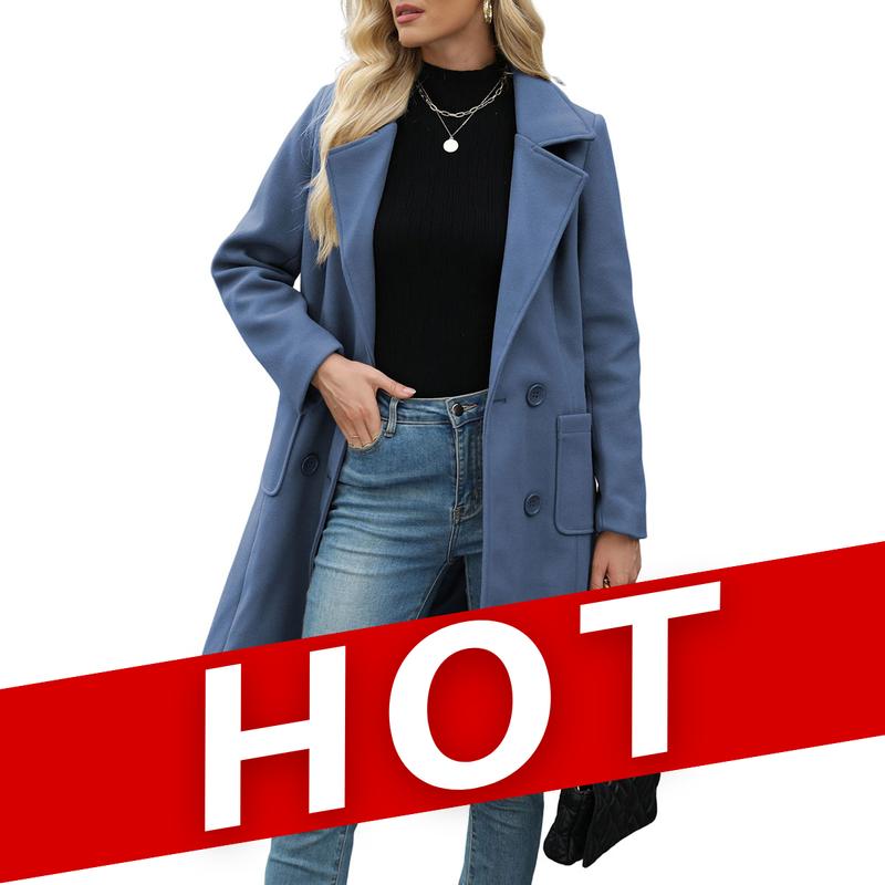 Μουρ | Κ Casual ζεστό μπουφάν από μείγμα μαλλιού με γιακά για τον χειμώνα