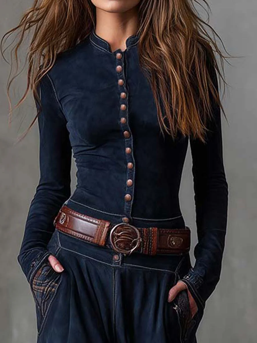 Μισέλ | Φόρεμα σουέτ με ζώνη