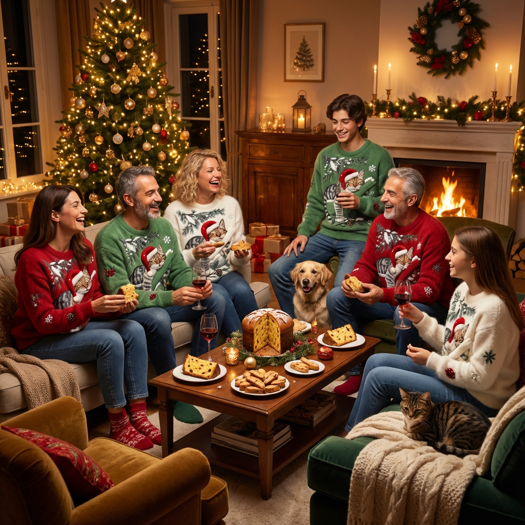 Niamh | Μαλακό γιορτινό πουλόβερ με λεπτομέρειες γάτας