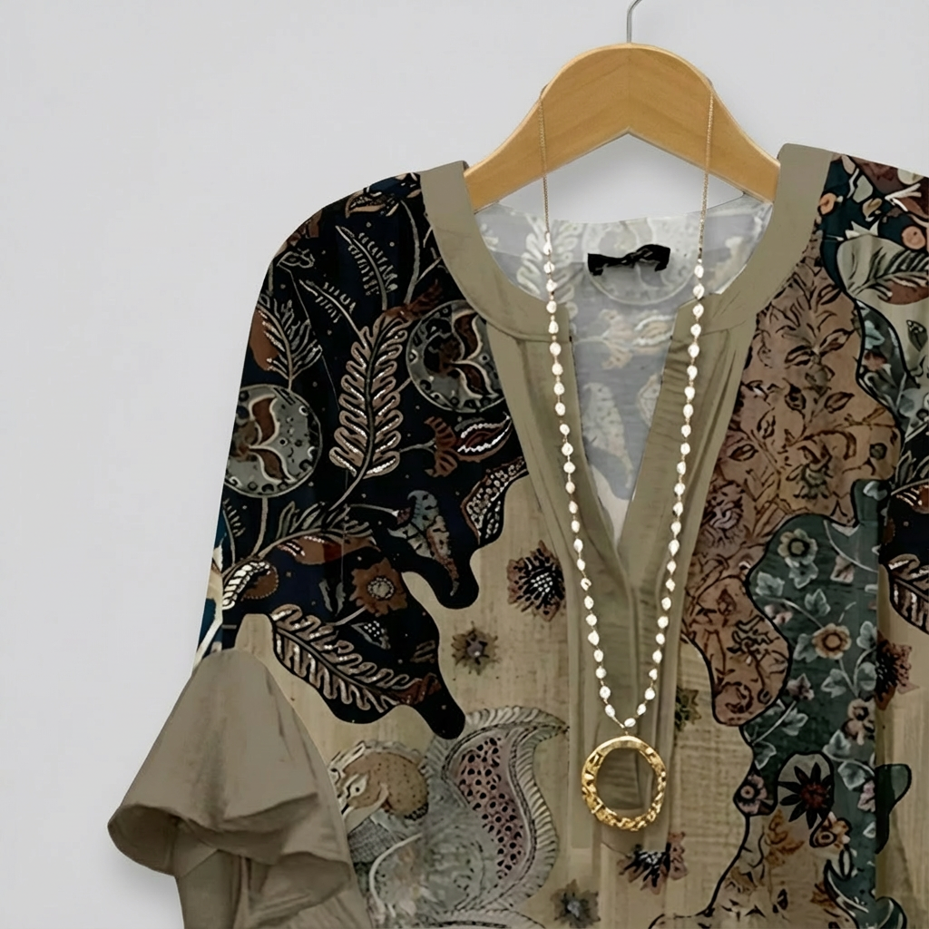 Ίρις | Μπλούζα με V-λαιμό